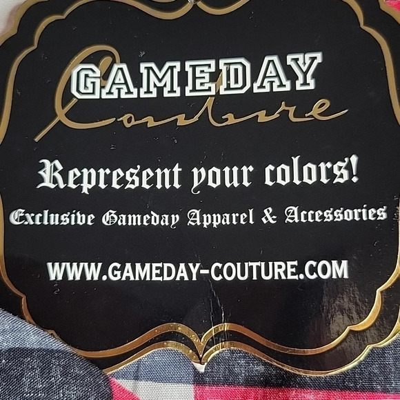 GAMEDAY COUTURE Red, Black, and White Plaid Alabama Shirt Dress Small - Picture 6 of 6